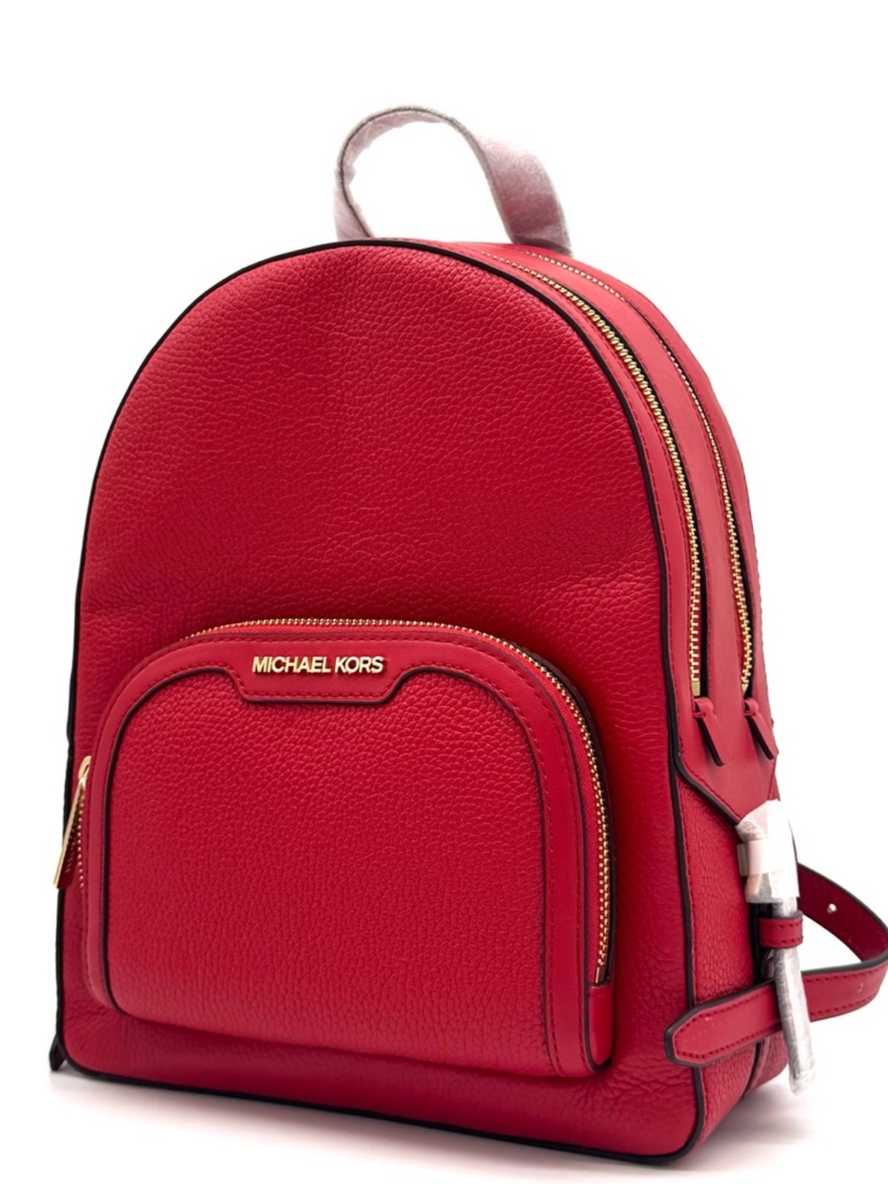 Michael Kors Jaycee Medium Signature Logo Backpack Bright Red
